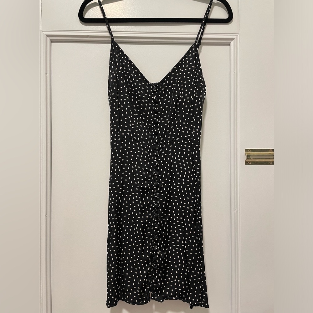 Abercrombie & Fitch Button Front Satin Mini Dress - image 1